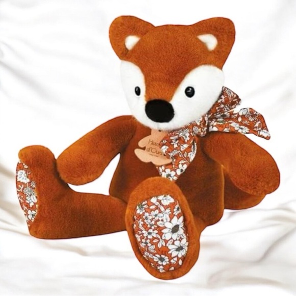 Histoire d’Ours Soft and cuddly Orange/Brown Fox Plush Toy 11” in in gift box - Picture 1 of 8
